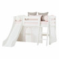 Lit mezzanine toboggan 70x160cm, blanc