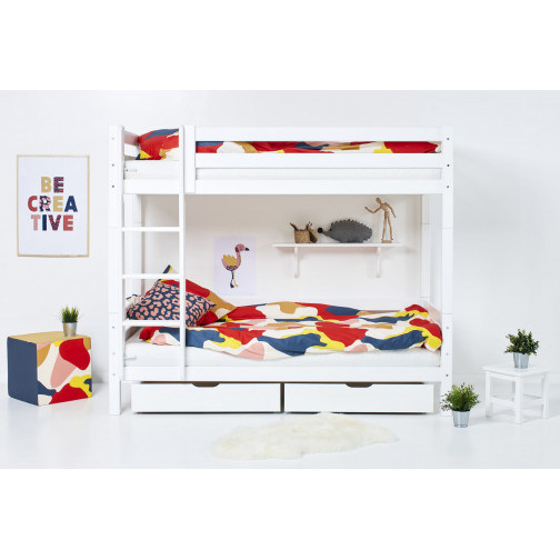 Logement haut de gamme avec échelle 90 x 200 - Blanc