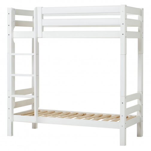 Lit superposé Premium  70 x 160 avec échelle - Blanc