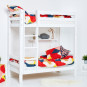 Lit superposé Premium  70 x 160 avec échelle - Blanc