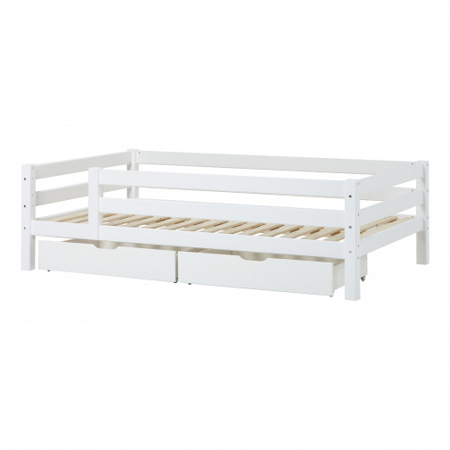 Lit Junior Premium avec  3/4 120 x 200 - Blanc