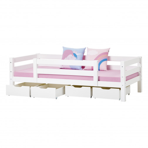 Lit Junior Premium 90x200cm avec 1/2 , blanc