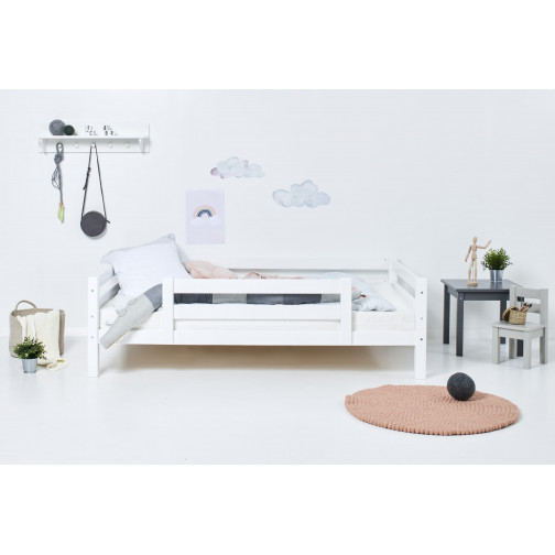 Lit junior avec  1/2 - Blanc