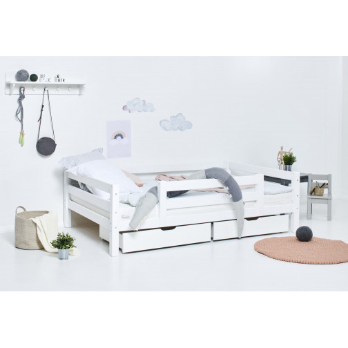 Lit junior avec  1/2 - Blanc