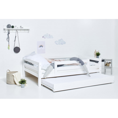 Lit junior avec  1/2 - Blanc