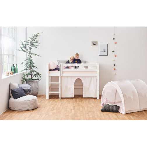 Premium Lit mezzanine  70x160cm, blanc