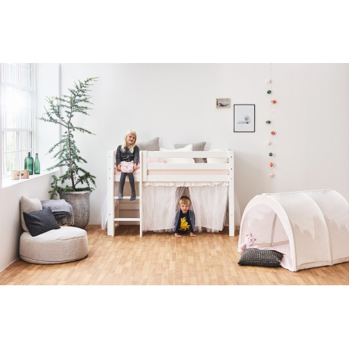 Premium Lit mezzanine  70x160cm, blanc