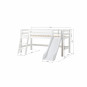 Lit mezzanine toboggan 90x200cm , blanc