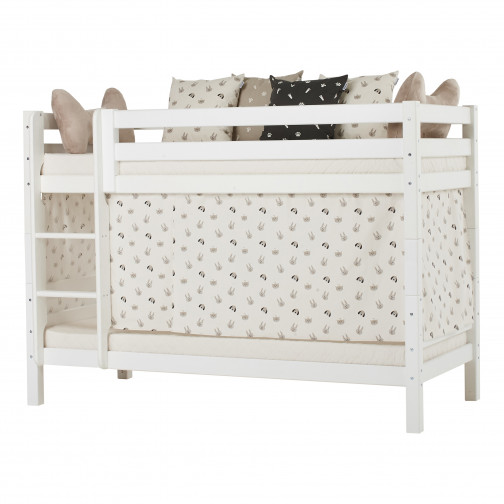 Lit superposé Premium 90x200cm, cadre de lattes flexible, blanc