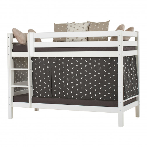 Lit superposé Premium 90x200cm, cadre de lattes flexible, blanc