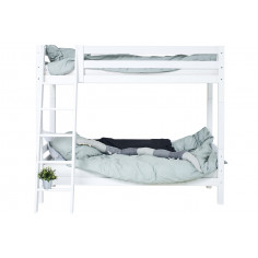 Supports haut de gamme Premium avec échelle inclinable et cadre de lattes flexible 90 x 200 - blanc