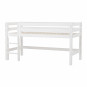 lit mezzanine Premium High 90x200cm, cadre de lattes flexible, blanc