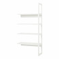 Section de l'étage Halv w. 4 étagères, 80 cm, blanc
