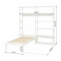 Étagère de rangement (80cm) avec juniorbed 70x160cm