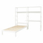 Lit mezzanine avec bureau 90x200 cm, blanc