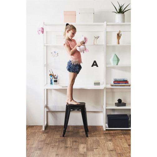 2 sections avec 8 étagères et bureau 80 x 80