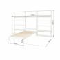 Système de étagère de rangement (100cm) avec juniorbed 90x200cm