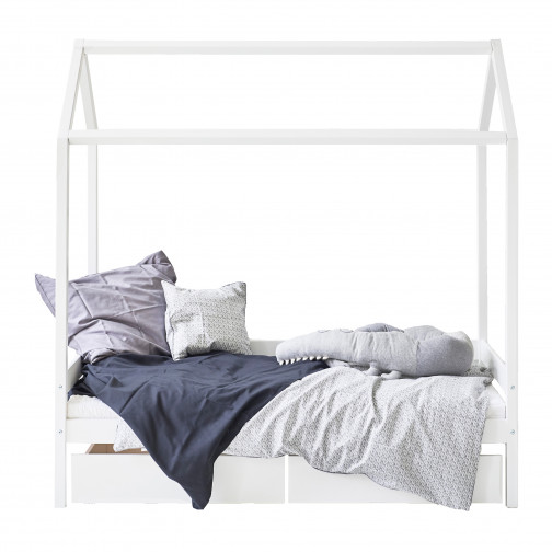 Lit cabane marie 70x160cm, Blanc