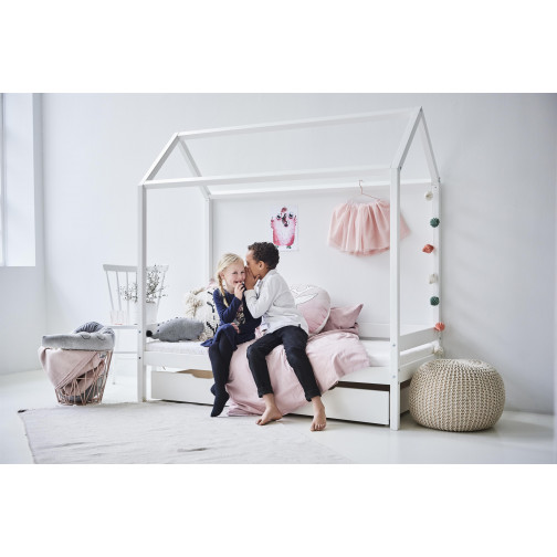 Lit cabane marie 70x160cm, Blanc