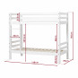 Lassé plat non divisible 70x160cm, blanc