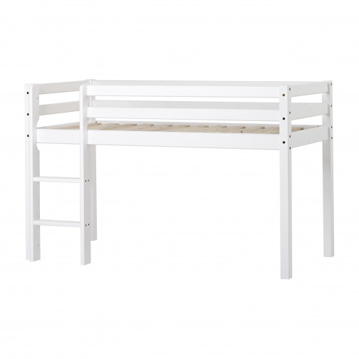 Lit mezzanine  70x160 cm non divisible, blanc