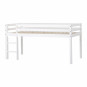 Lit mezzanine  90x200 cm non divisible, blanc