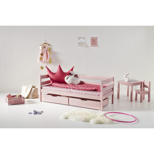 Tiroir défini sur roues 2 pcs. Pour 70 x 160 - Rose pâle