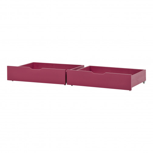 Tiroir défini sur roues 2 pcs. Pour 70 x 160 - Rose baroque
