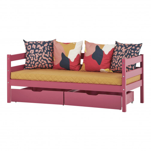 Tiroir défini sur roues 2 pcs. Pour 70 x 160 - Rose baroque