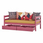 Tiroir défini sur roues 2 pcs. Pour 70 x 160 - Rose baroque