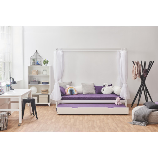 Modulee pour le Lit cabane  90x200cm, blanc