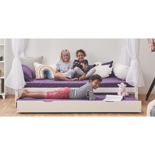 Modulee pour le Lit cabane  90x200cm, blanc