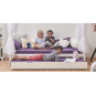 Modulee pour le Lit cabane  90x200cm, blanc