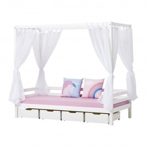 Tiroir sur roues, blanc