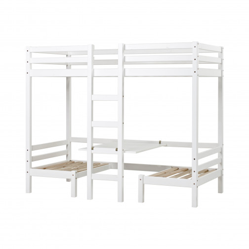 Jumbo Supports avec table de table, 90x200 cm, blanc