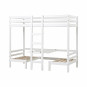 Jumbo Supports avec table de table, 90x200 cm, blanc