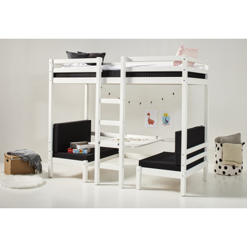 Jumbo Supports avec table de table, 90x200 cm, blanc
