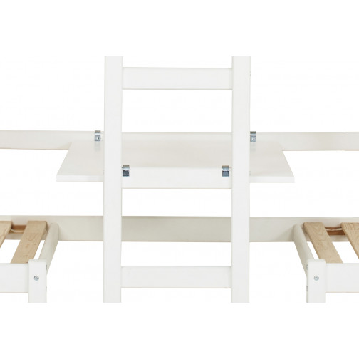 Jumbo Supports avec table de table, 90x200 cm, blanc