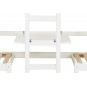 Jumbo Supports avec table de table, 90x200 cm, blanc