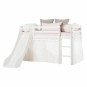 Diapositive pour un lit mezzanine haut, toutes tailles, blanc