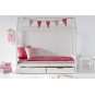 Module de lit maison 90 x 200 - Blanc Ma couleur