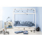 Module de lit maison 90 x 200 - Blanc Ma couleur