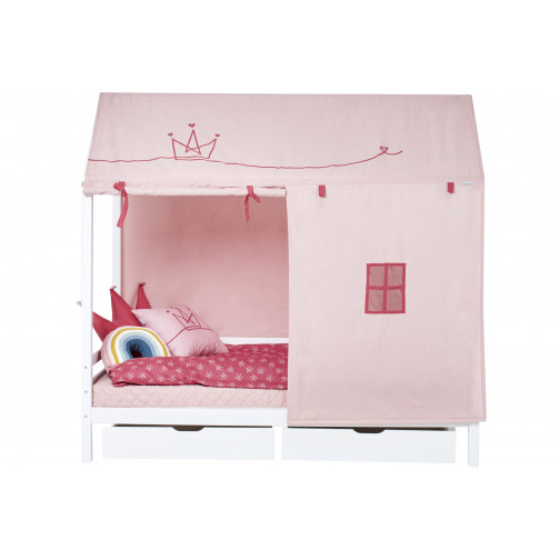 Module de lit maison 90 x 200 - Blanc Ma couleur