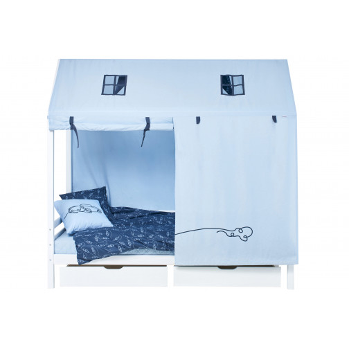 Module de lit maison 90 x 200 - Blanc Ma couleur