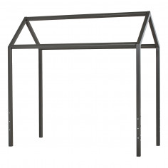 Module de lit maison 90 x 200 - Perle fumée Ma couleur