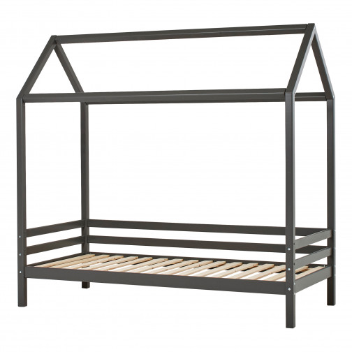 Module de lit maison 90 x 200 - Perle fumée Ma couleur