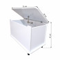 PlayChest avec roues, blanc