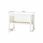 Craddle 40x80 cm, blanc
