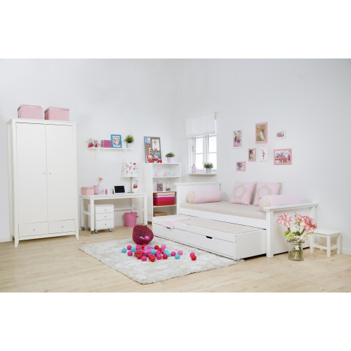 90x190 cm Tirage lit pour les lits de luxe, blanc