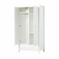 Armoire avec 2 portes et 2 tiroirs, blanc